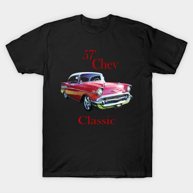 Muscle car 57 Chev Belair Classic T-Shirt by Muscle Car Tees